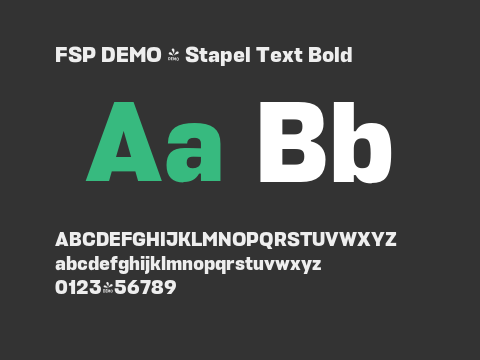 FSP DEMO - Stapel Text Bold