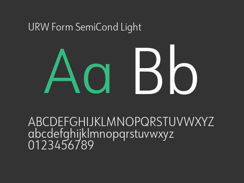 URW Form SemiCond Light