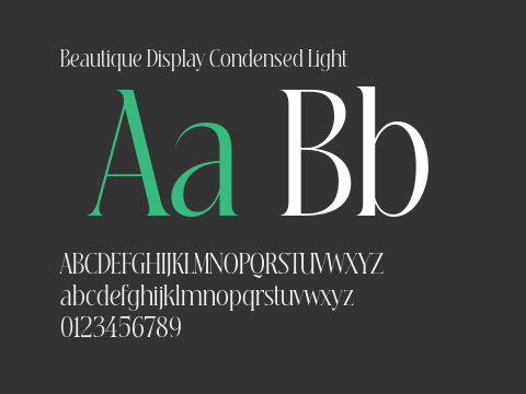 Beautique Display Condensed Light