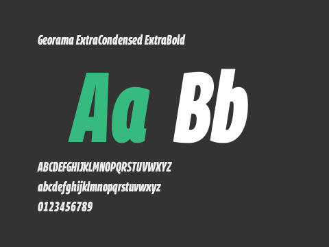 Georama ExtraCondensed ExtraBold