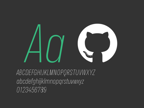 Hubot-Sans ExtraLight Narrow Italic