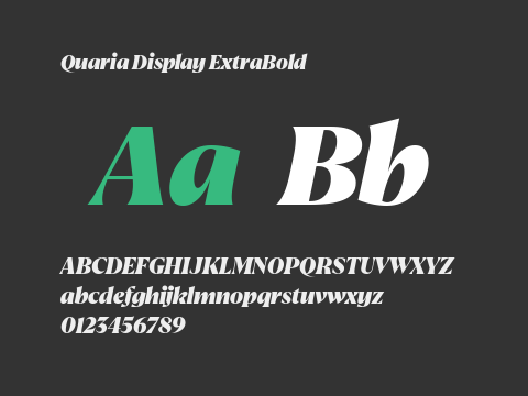 Quaria Display ExtraBold