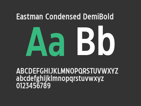 Eastman Condensed DemiBold