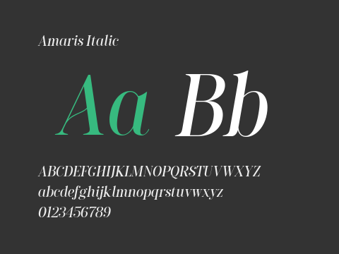 Amaris Italic