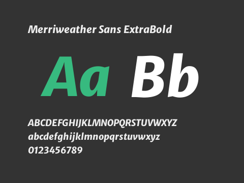 Merriweather Sans ExtraBold