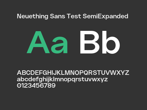 Neuething Sans Test SemiExpanded