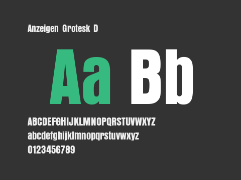 Anzeigen Grotesk D