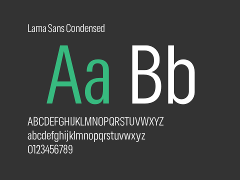 Lama Sans Condensed