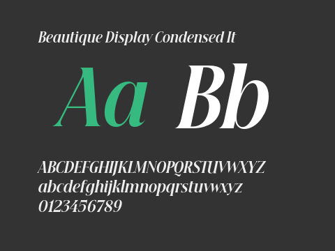 Beautique Display Condensed It