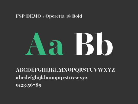 FSP DEMO - Operetta 18 Bold