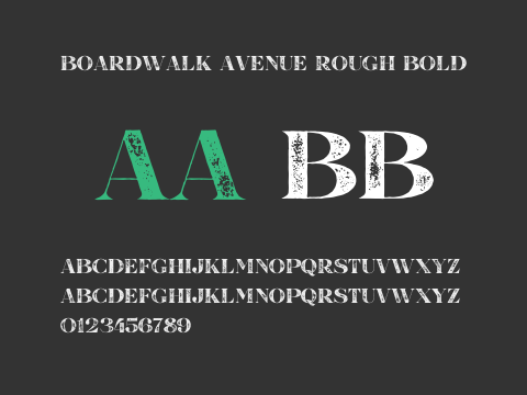 Boardwalk Avenue Rough Bold