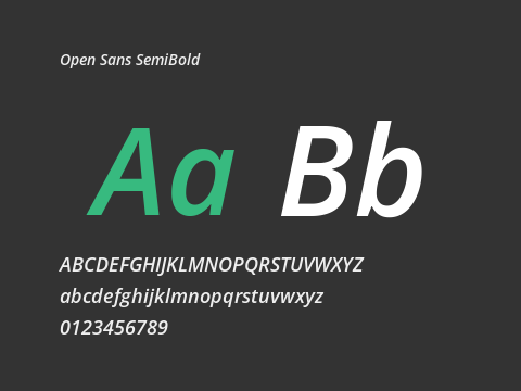 Open Sans SemiBold