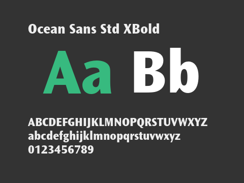 Ocean Sans Std XBold