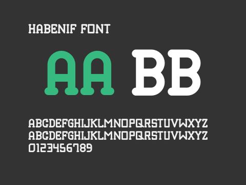 Habenif Font