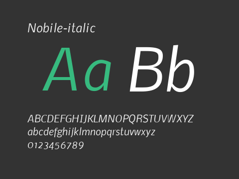 Nobile-italic