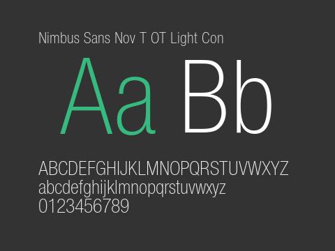 Nimbus Sans Nov T OT Light Con