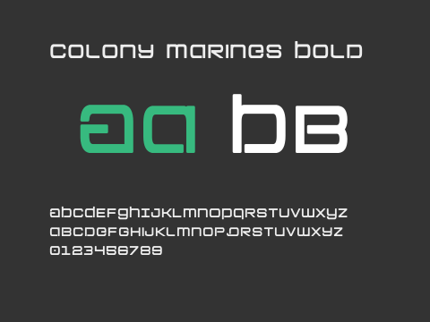 Colony Marines Bold