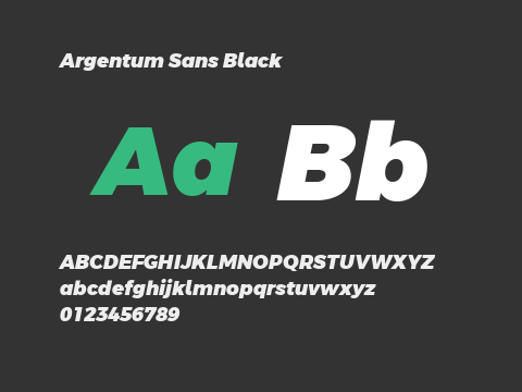 Argentum Sans Black