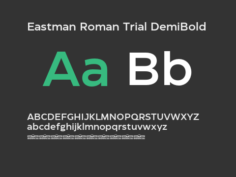 Eastman Roman Trial DemiBold