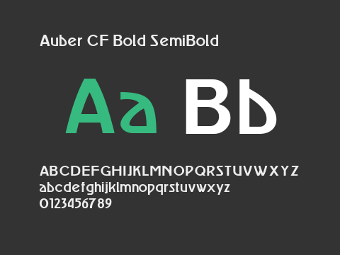 Auber CF Bold SemiBold