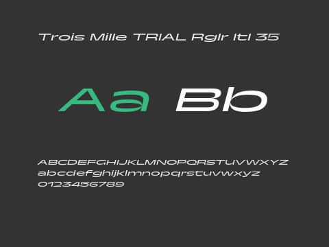 Trois Mille TRIAL Rglr Itl 35