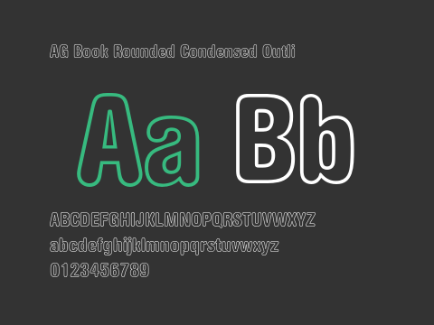 AG Book Rounded Condensed Outli