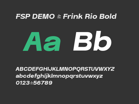 FSP DEMO - Frink Rio Bold