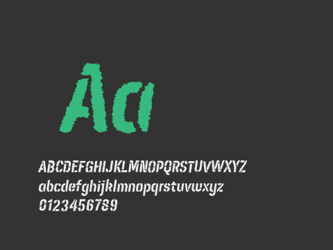 Targo4FStencilRough-Italic