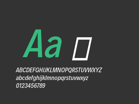 Decalotype Medium Italic