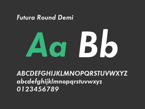 Futura Round Demi