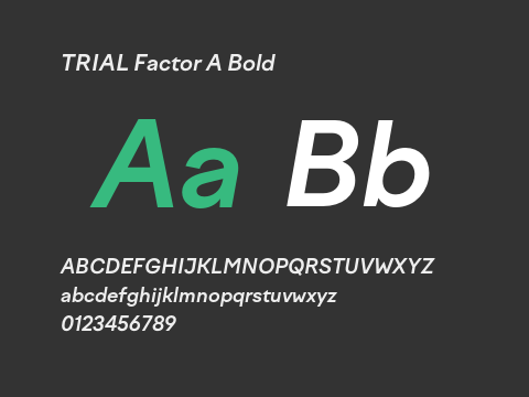 TRIAL Factor A Bold