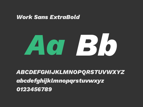 Work Sans ExtraBold