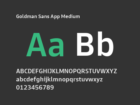 Goldman Sans App Medium