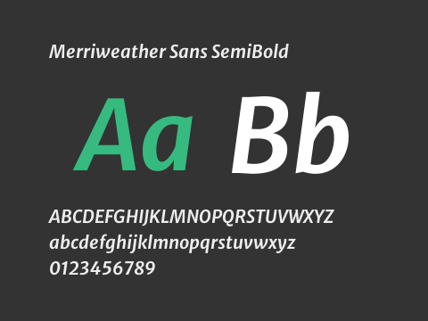 Merriweather Sans SemiBold