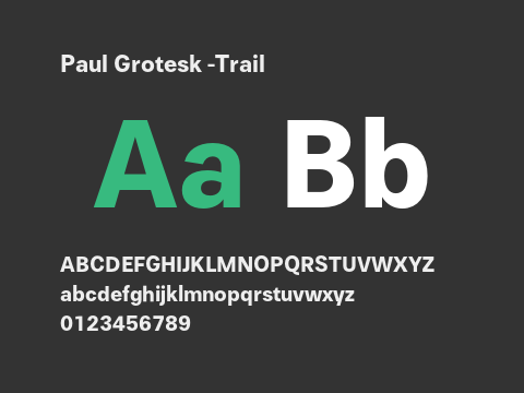 Paul Grotesk -Trail