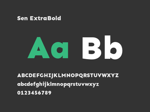 Sen ExtraBold