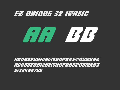 FZ UNIQUE 32 ITALIC