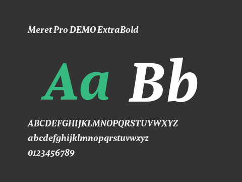 Meret Pro DEMO ExtraBold