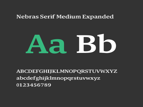 Nebras Serif Medium Expanded