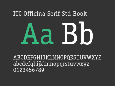 ITC Officina Serif Std Book