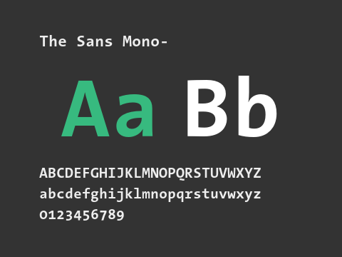 The Sans Mono-