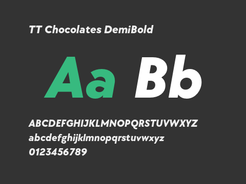 TT Chocolates DemiBold