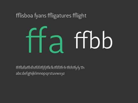 Lisboa Sans Ligatures Light