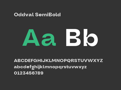 Oddval SemiBold