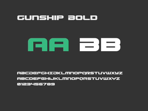 Gunship Bold