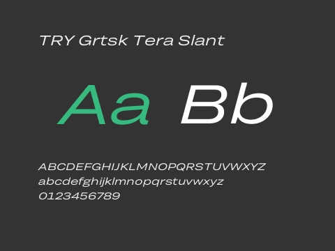 TRY Grtsk Tera Slant