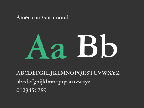 American Garamond