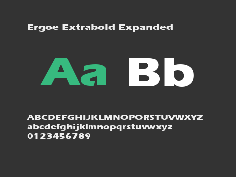 Ergoe Extrabold Expanded