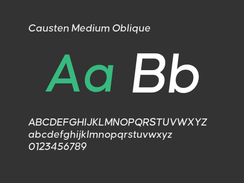 Causten Medium Oblique