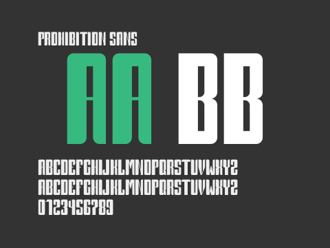 Prohibition Sans